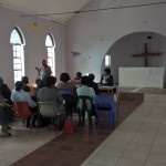 Imbokodo - women, who are not mebers of the young addult league nor the women's league, meeting in the old church of Christianenburg after the service.