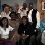 Meeting Robin and Rev. Chellan with families in Chatsworth